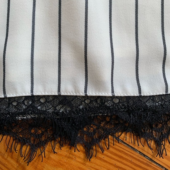 Wayf Black and White Striped Crop Camisole - Picture 9 of 9